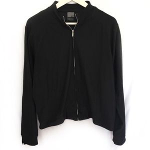 Nike Dri-for zip front mock turtleneck Black XL